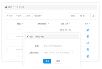 快速招募不断裂变，实现全网分销